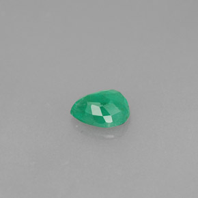 Smeraldo naturale verde da 0,30 ct, taglio a pera, SI