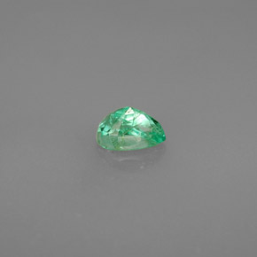 Smeraldo Verde naturale da 0.47 ct, Forma a pera, VS-SI