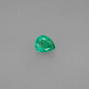 Smeraldo Verde naturale da 0.32 ct, Forma a pera, SI