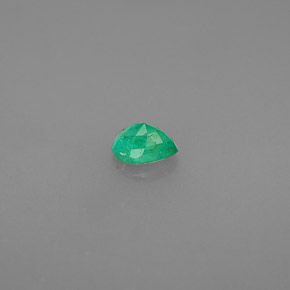 Smeraldo Verde naturale da 0.27 ct, Forma a pera, VS-SI