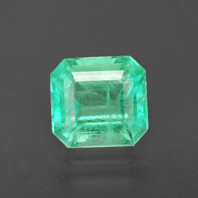 Smeraldo naturale verde da 1,83 ct, taglio smeraldo, SI