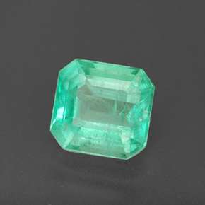 Smeraldo naturale verde da 1,83 ct, taglio smeraldo, SI
