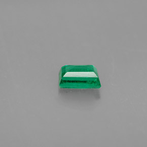 Smeraldo naturale verde da 0,33 ct, baguette, VS-SI