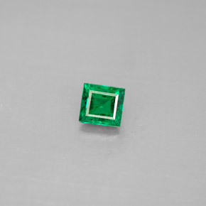 Smeraldo naturale verde da 0,40 ct, baguette, VS-SI