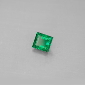 Smeraldo naturale verde da 0,40 ct, baguette, VS-SI