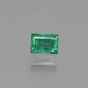 Smeraldo naturale verde da 0,34 ct, baguette, VS-SI