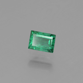 Smeraldo naturale verde da 0,34 ct, baguette, VS-SI
