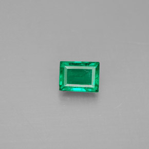 Smeraldo naturale verde da 0,30 ct, baguette, VS-SI