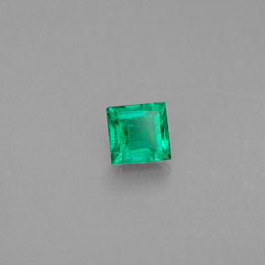 Smeraldo Verde naturale da 0.28 ct, Quadrato, VS