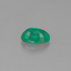 Smeraldo naturale verde da 0,45 ct, taglio ovale, SI-I1