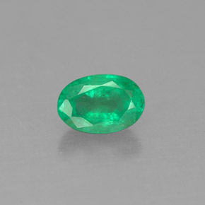 Smeraldo naturale verde da 0,50 ct, taglio ovale, SI-I1