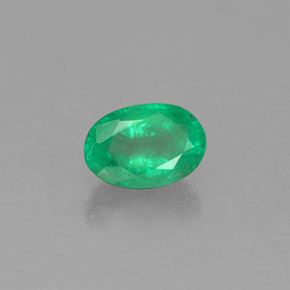 Smeraldo naturale verde da 0,50 ct, taglio ovale, SI-I1