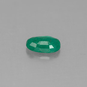 Smeraldo naturale verde da 0,41 ct, taglio ovale, SI-I1