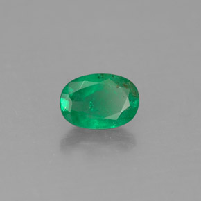 Smeraldo naturale verde da 0,45 ct, taglio ovale, SI-I1