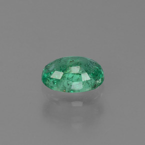 Smeraldo naturale verde da 0,49 ct, taglio ovale, SI-I1