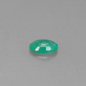 Smeraldo naturale verde da 0,35 ct, taglio ovale, SI-I1