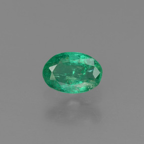 Smeraldo naturale verde da 0,40 ct, taglio ovale, SI-I1