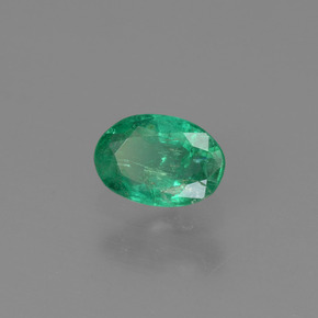 Smeraldo naturale verde da 0,40 ct, taglio ovale, SI-I1