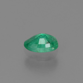 Smeraldo naturale verde da 0,40 ct, taglio ovale, SI-I1