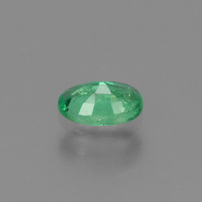 Smeraldo naturale verde da 0,38 ct, taglio ovale, SI-I1