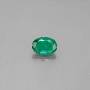 Smeraldo naturale verde da 0,42 ct, taglio ovale, SI-I1