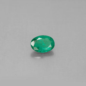 Smeraldo naturale verde da 0,42 ct, taglio ovale, SI-I1