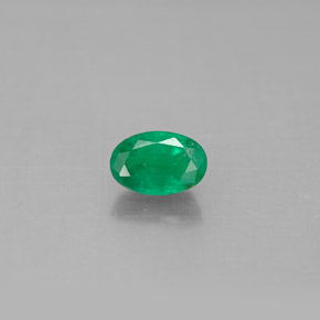 Smeraldo naturale verde da 0,51 ct, taglio ovale, SI-I1
