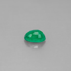 Smeraldo naturale verde da 0,51 ct, taglio ovale, SI-I1