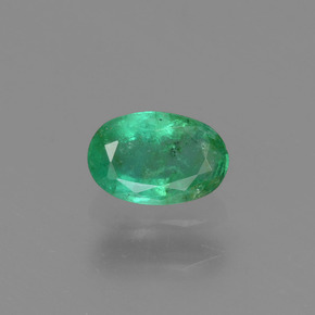 Smeraldo naturale verde da 0,45 ct, taglio ovale, SI-I1