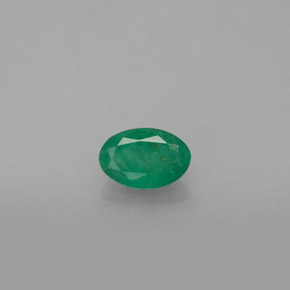 Smeraldo naturale verde da 0,40 ct, taglio ovale, SI-I1