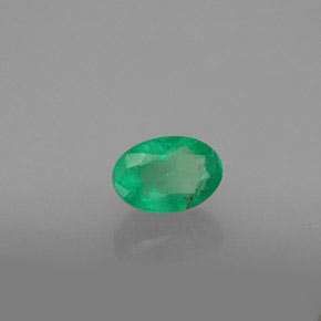 Smeraldo naturale verde da 0,60 ct, taglio ovale, SI-I1