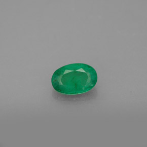 Smeraldo naturale verde da 0,47 ct, taglio ovale, SI-I1