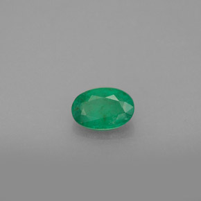 Smeraldo naturale verde da 0,47 ct, taglio ovale, SI-I1