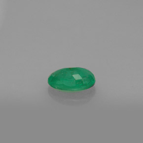 Smeraldo naturale verde da 0,47 ct, taglio ovale, SI-I1