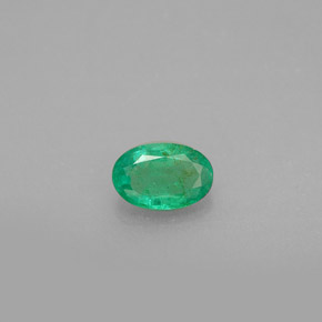 Smeraldo naturale verde da 0,42 ct, taglio ovale, SI-I1