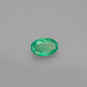 Smeraldo naturale verde da 0,42 ct, taglio ovale, SI-I1