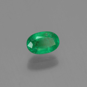 Smeraldo naturale verde da 0,57 ct, taglio ovale, SI-I1