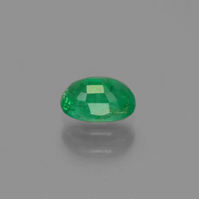 Smeraldo naturale verde da 0,57 ct, taglio ovale, SI-I1