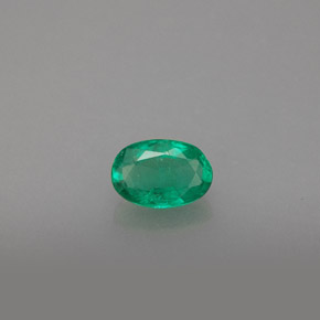 Smeraldo naturale verde da 0,48 ct, taglio ovale, SI