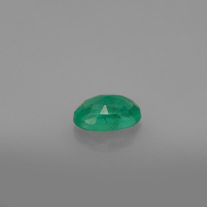 Smeraldo naturale verde da 0,48 ct, taglio ovale, SI