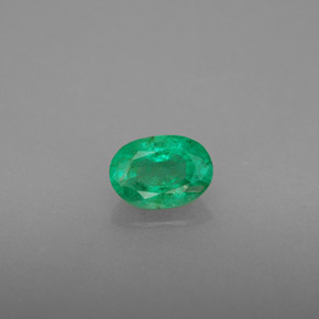Smeraldo naturale verde da 0,51 ct, taglio ovale, SI