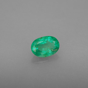 Smeraldo naturale verde da 0,51 ct, taglio ovale, SI