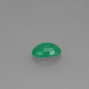 Smeraldo naturale verde da 0,43 ct, taglio ovale, SI-I1