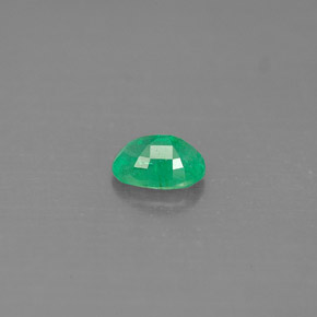 Smeraldo naturale verde da 0,49 ct, taglio ovale, SI-I1
