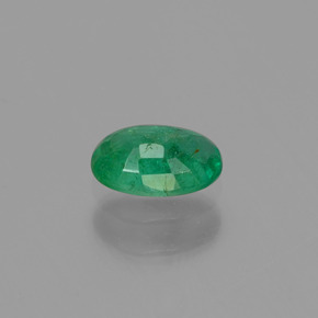 Smeraldo naturale verde da 0,43 ct, taglio ovale, SI-I1