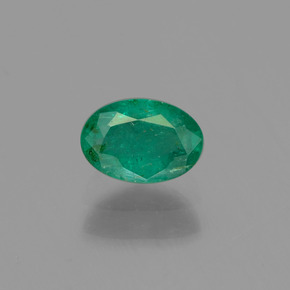 Smeraldo naturale verde da 0,51 ct, taglio ovale, SI-I1