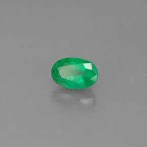Smeraldo naturale verde da 0,54 ct, taglio ovale, SI-I1