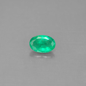 Smeraldo naturale verde da 0,40 ct, taglio ovale, SI-I1