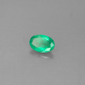 Smeraldo naturale verde da 0,40 ct, taglio ovale, SI-I1