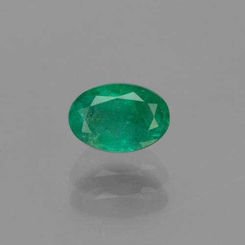 Smeraldo naturale verde da 0,46 ct, taglio ovale, SI-I1